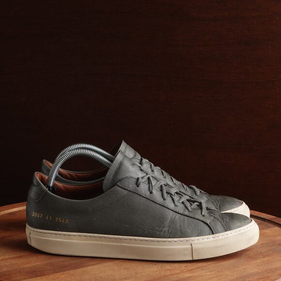 Common Projects Sneakers Mens SZ EU 41 US 8 Gray Original Achilles Low Leather - Picture 1 of 16